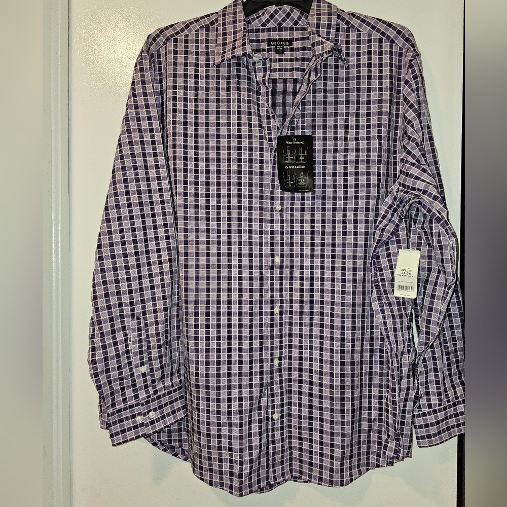 Mens dress shirt tall plus 3XL